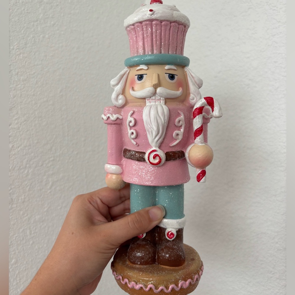 Pink & Blue Ceramic Nutcracker 💖❄️